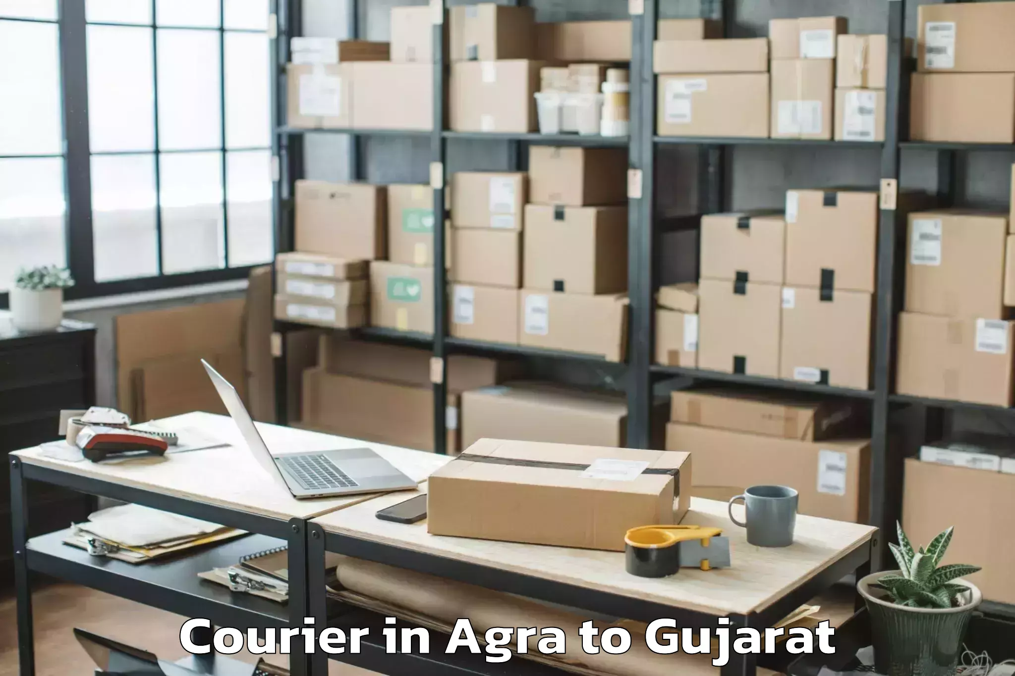 Book Agra to Gujarat Technological Universi Courier Online